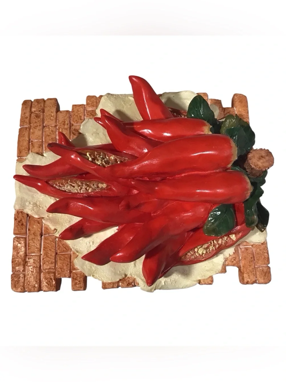 KMC Red Chili Pepper Resin Wall Accent Home Decor Vintage